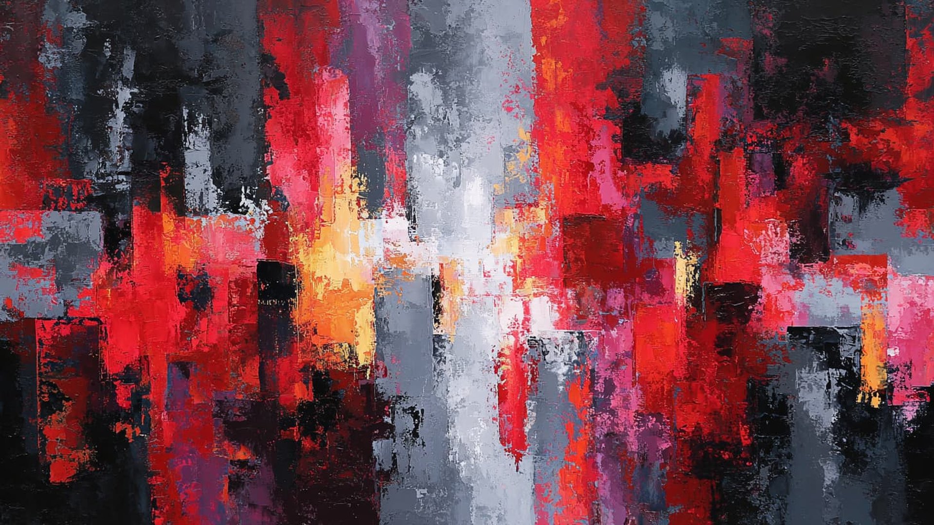 ChatGPT Code Red: Abstrakte Darstellung der strategischen Neuausrichtung von OpenAI mit dynamischen roten, schwarzen und grauen Farbtönen