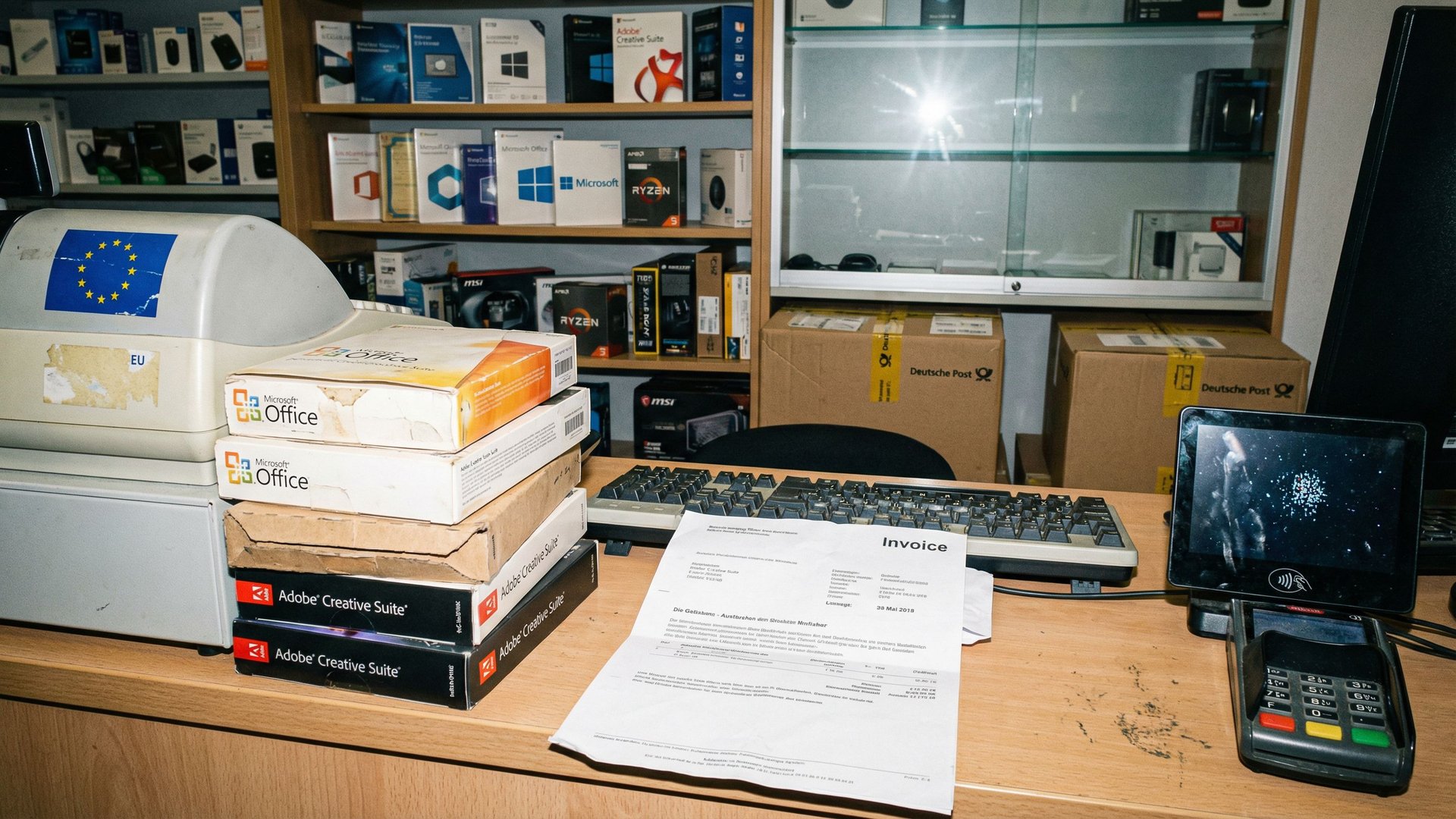 Digital sovereignty in Europe: France acts, Germany hesitates. Illustration of European data centres and sovereign cloud infrastructure.